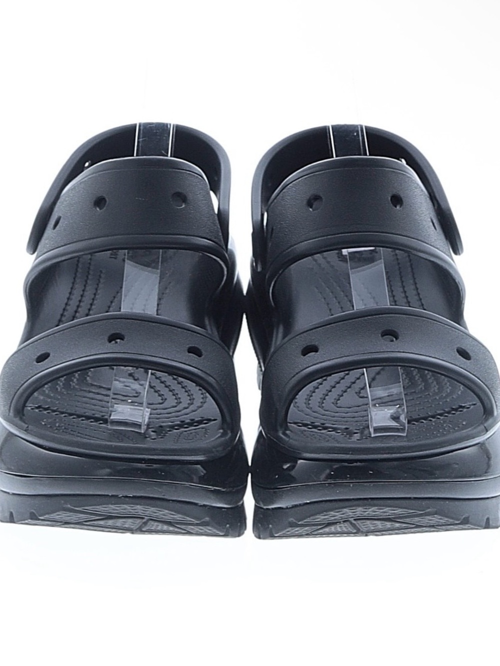 CROCS Black Platform Sandal - Women's - Picture 2 of 2